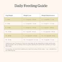 Now Fresh Small Breed Senior Recipe dog food feeding guide