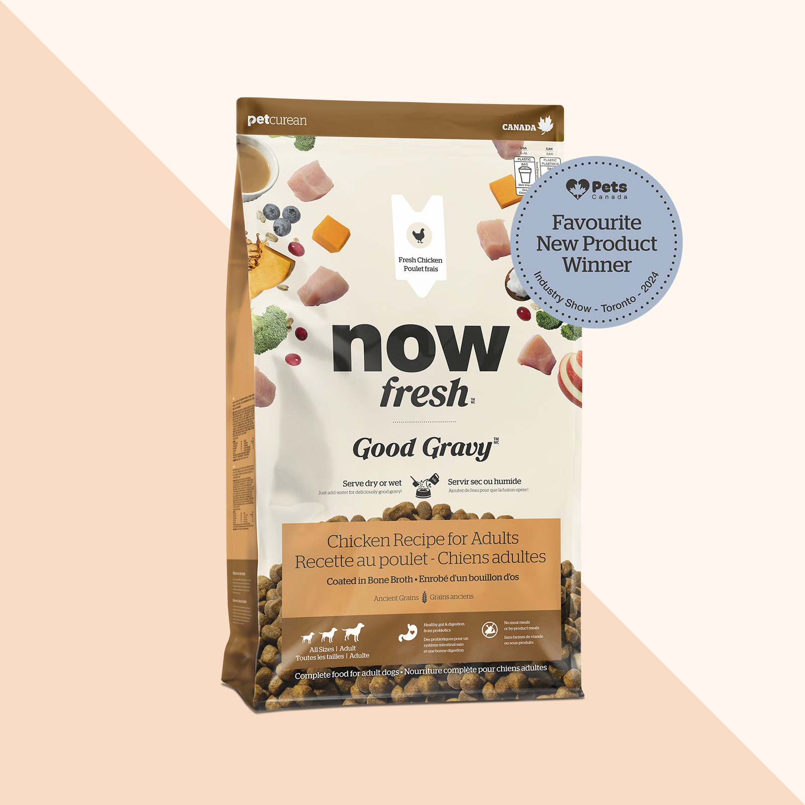 Recette au poulet Good Gravy de Now Fresh pour chiens adultes, produit préféré de l'année 2024 selon Pets Canada