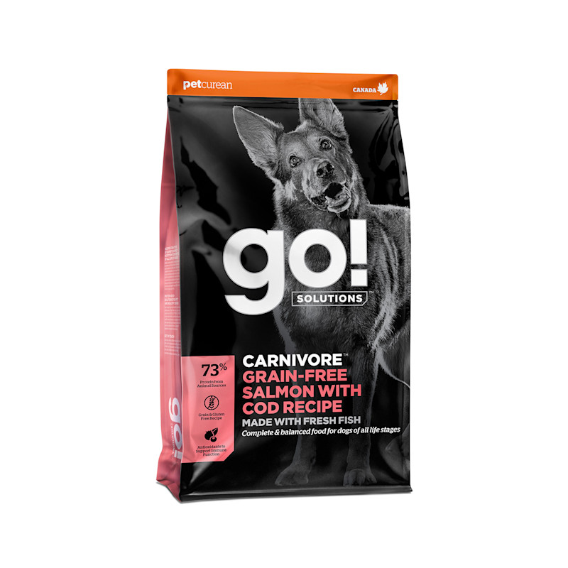 Go! Solutions Carnivore סלמון + בקלה ללא גרעינים עם מתכון בקלה דגנים