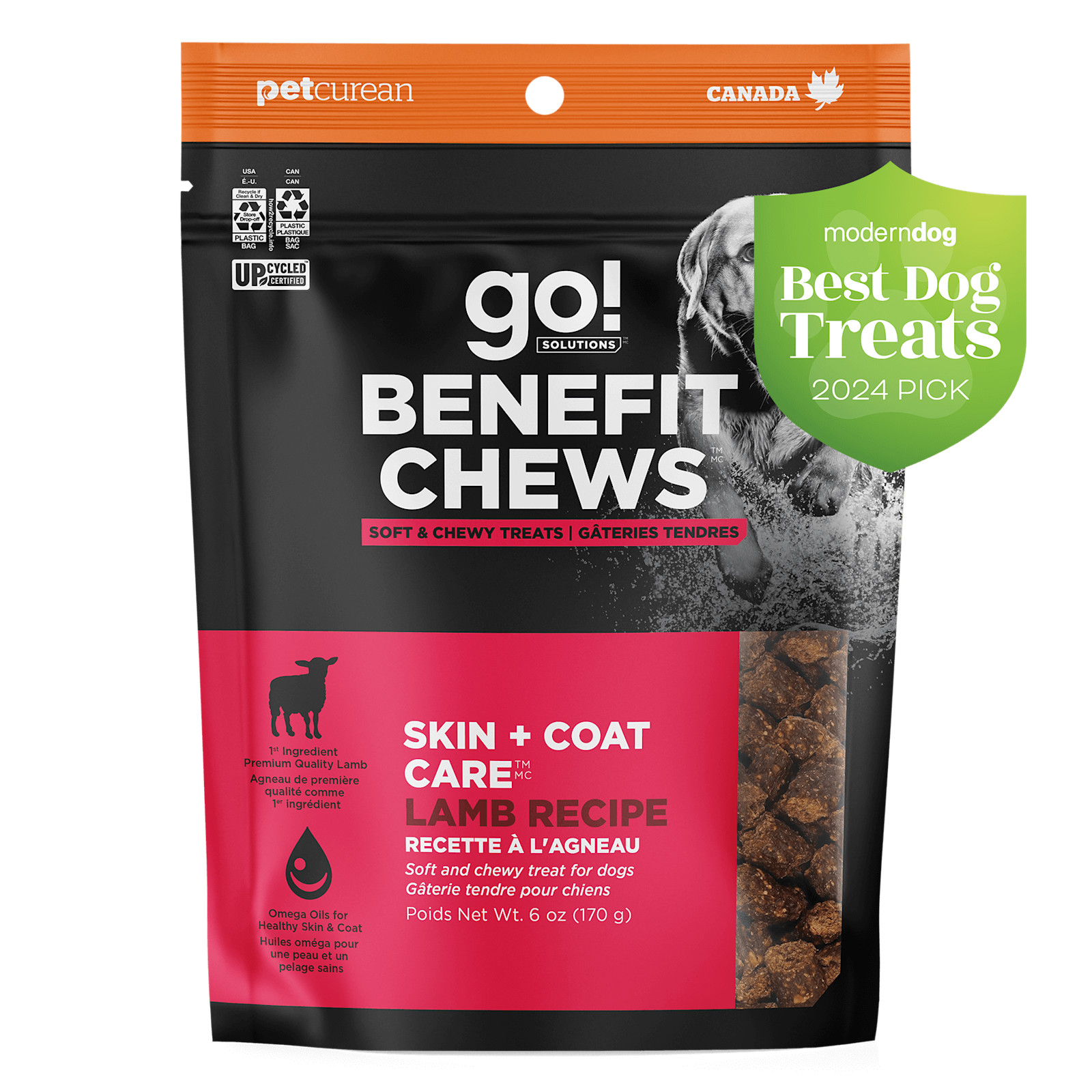 Benefit Chews Skin Coat Care Lamb Dog Treats Go Solutions