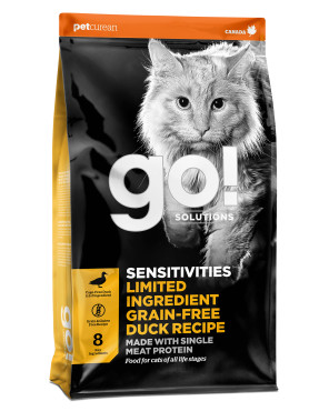 GO! SOLUTIONS SENSITIVITIES Limited Ingredient Grain-Free Duck Recipe for Cats