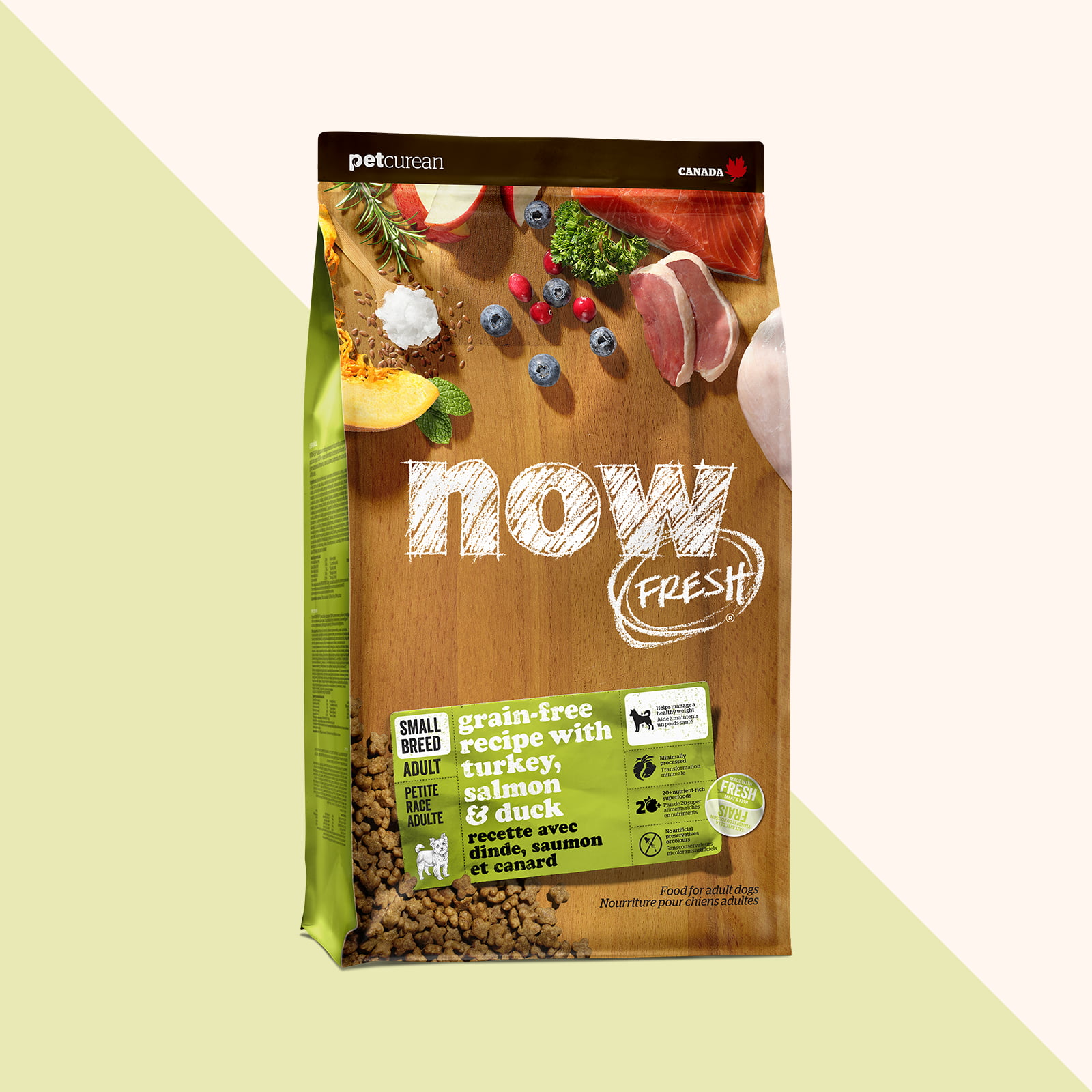 Now Fresh Grain-Free Recipe with Turkey, Salmon & Duck dry food for small breed adult dogs
