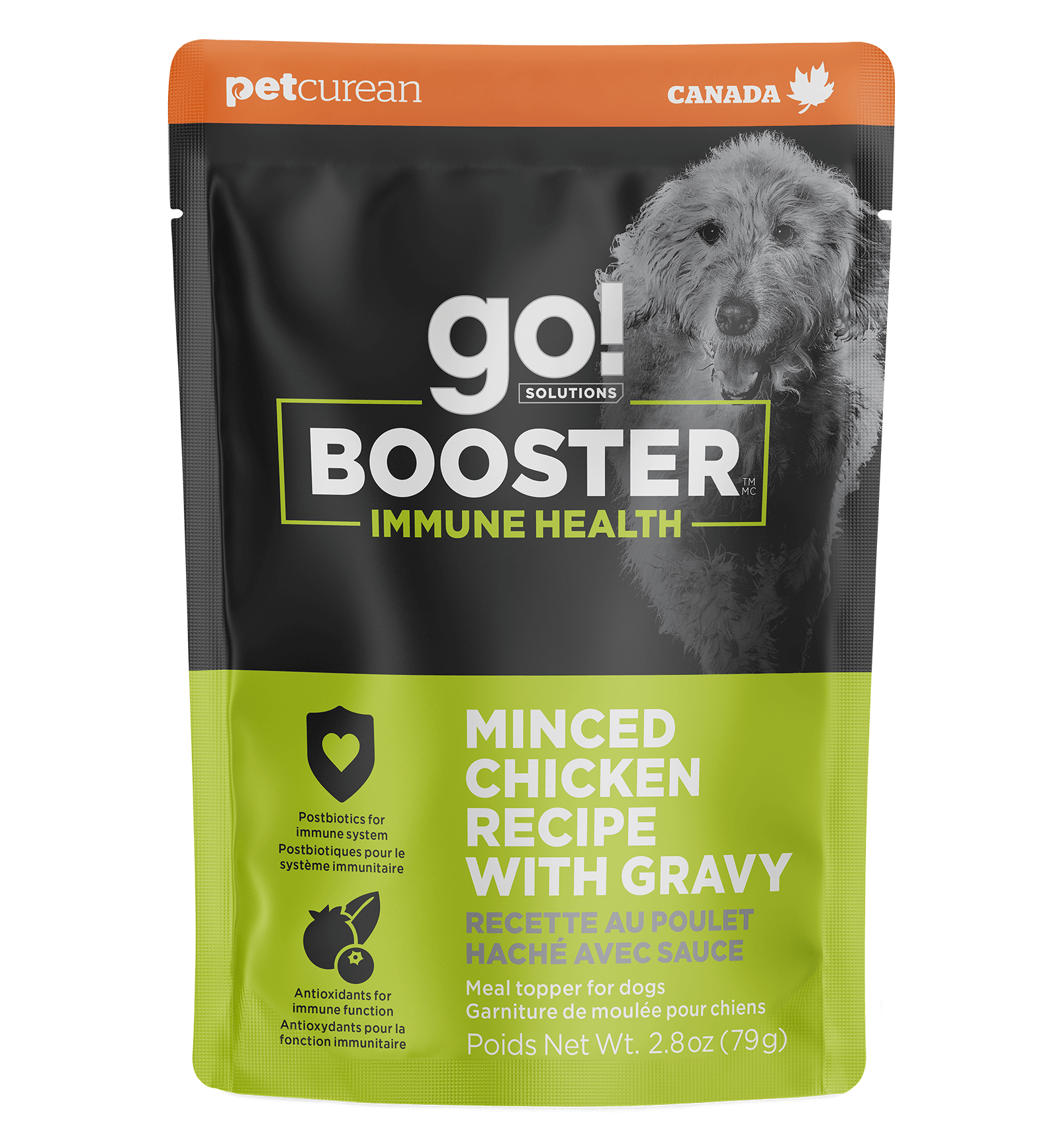 Go! Booster Immune Health Minched Chicken with Gravy Topper for Dogs