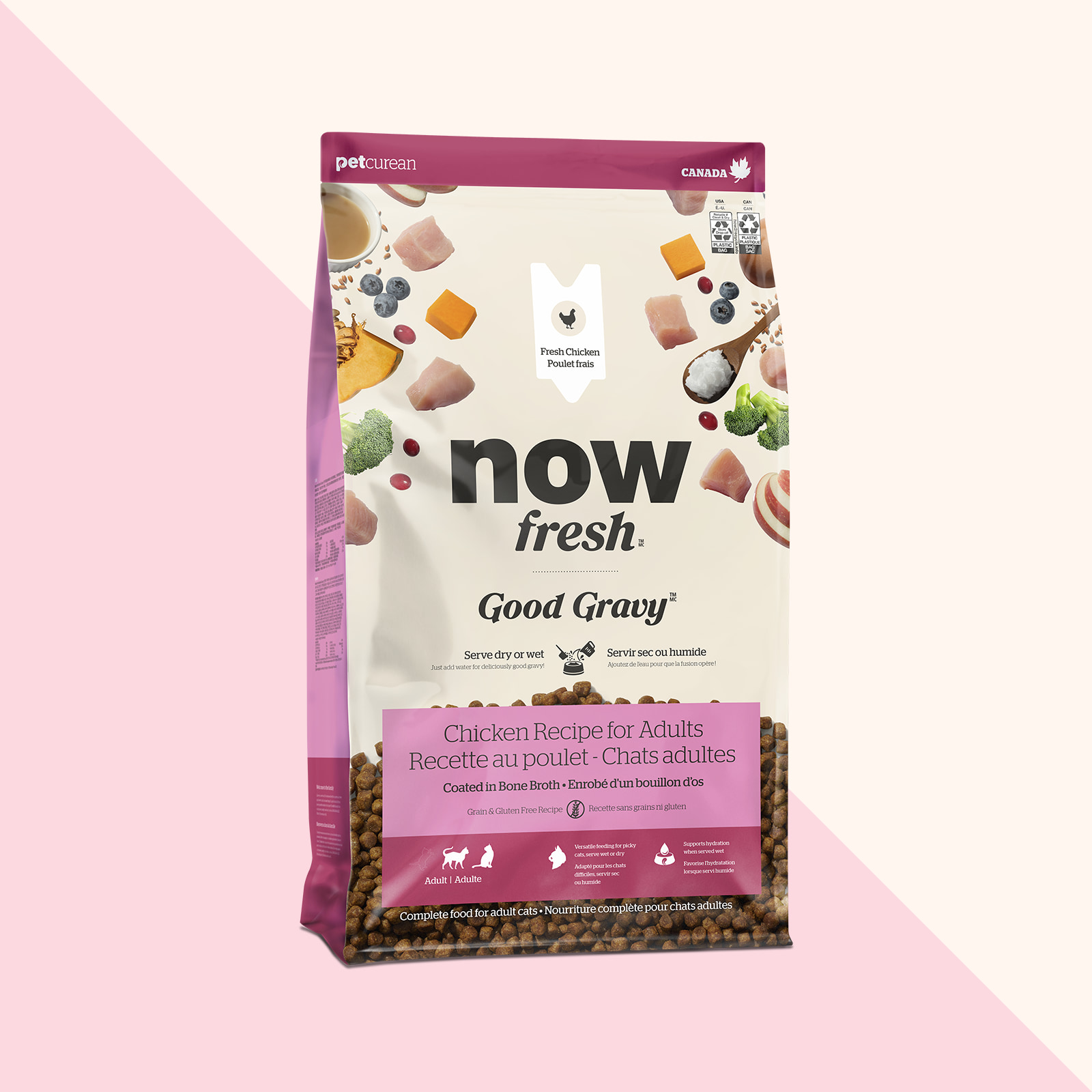 Now Fresh Good Gravy Chicken Recipe dry food for adult cats