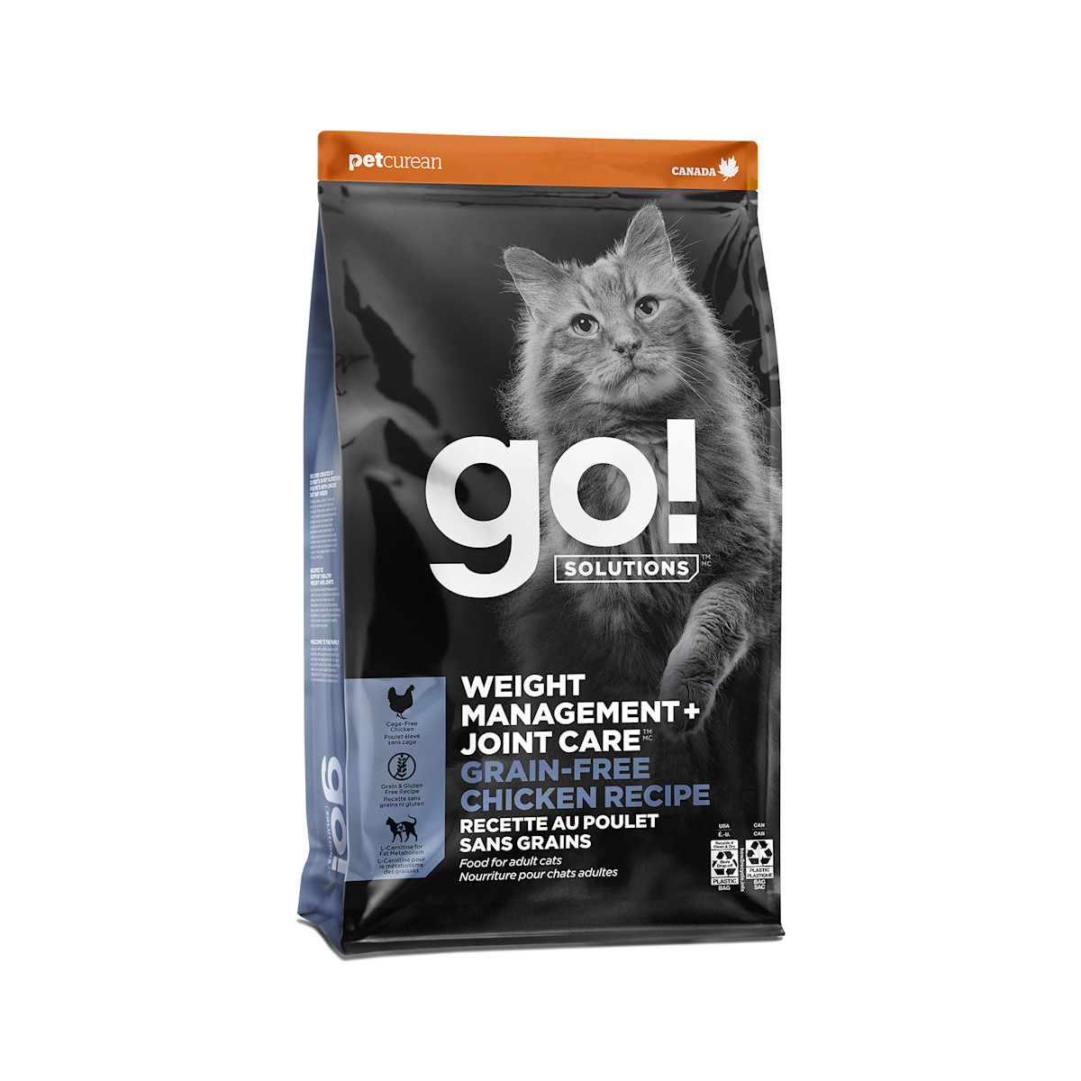 Go! Solutions Weight Management + Joint Care Grain-Free Chicken Recipe dry food for cats