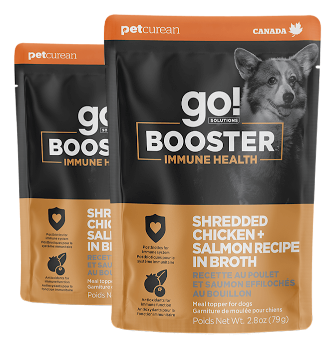 Go! Solutions Booster Immune Health Chicken + Salmon dog food topper