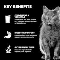 Convenient and versatile to serve, supports sensitive stomachs, and gut-friendly fiber-rich ingredients