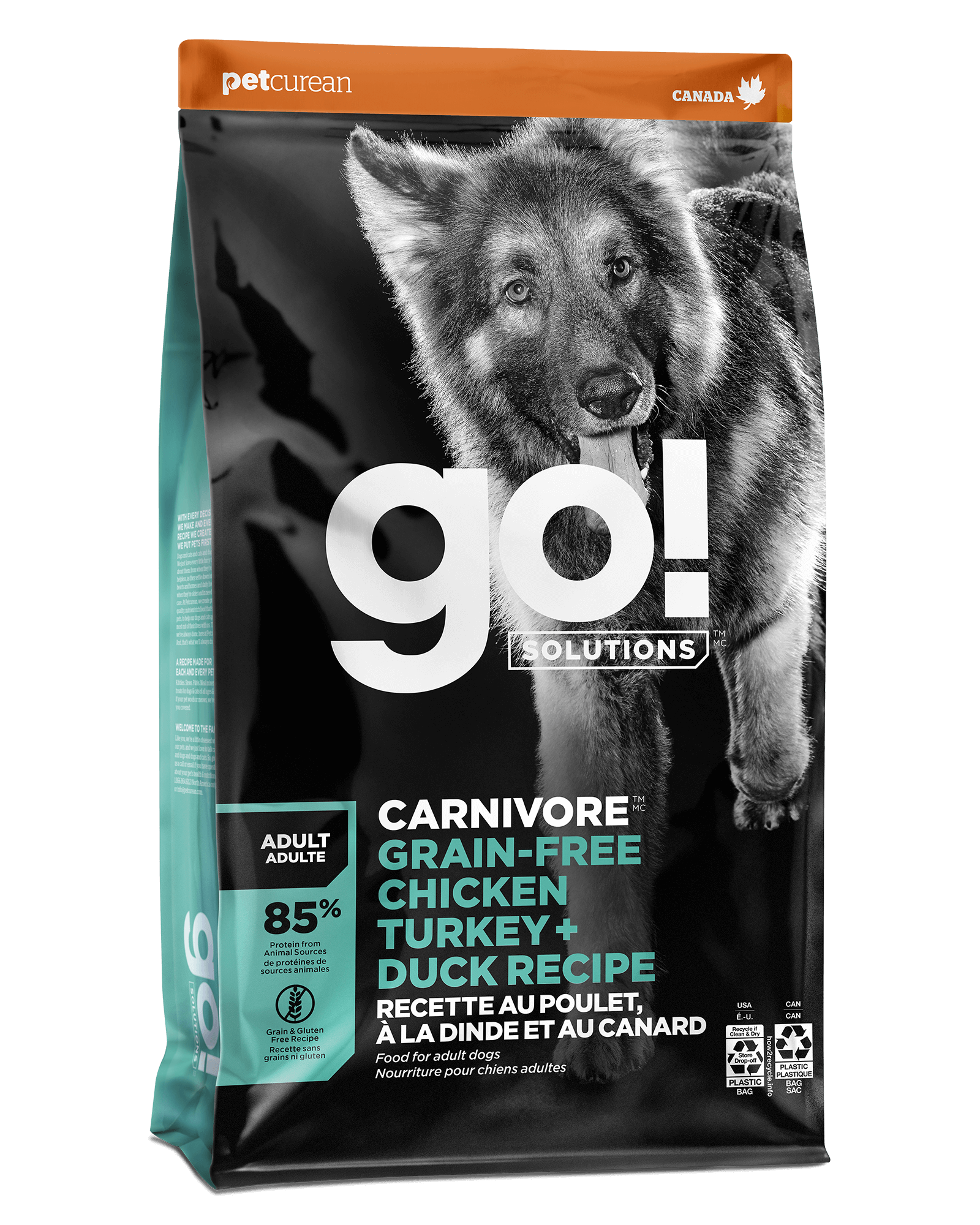 Go! Solutions Carnivore Chicken, Turkey + Duck dry dog food