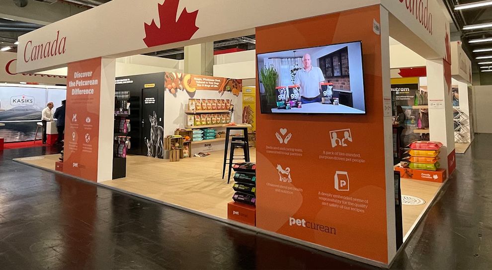 Petcurean booth at Interzoo