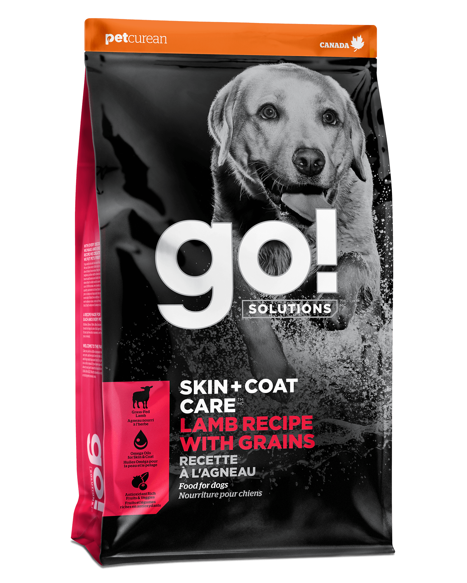 Go! Solutions Skin + Coat Care含谷物的羊肉配方