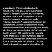 Go! Solutions Booster Weight Management Minced Chicken + Tuna Recipe with Gravy cat food topper ingredients