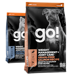 Go! Solutions Weight Management + Joint Care kibble recipes for dogs