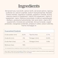 Now Fresh Tuna & Salmon Pâté wet cat food ingredients