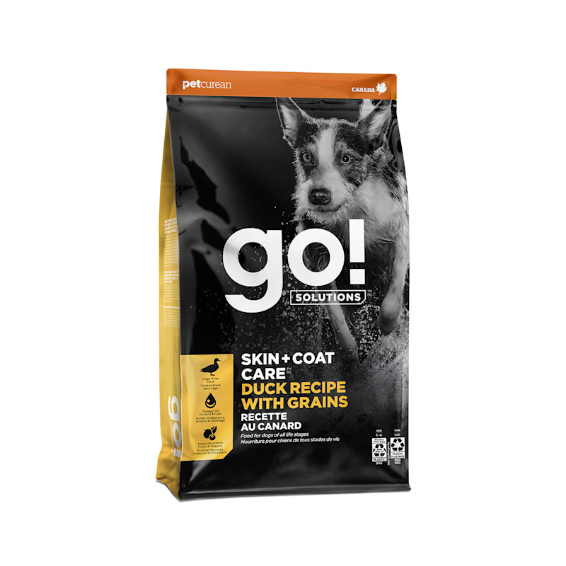 Go! Solutions Skin + Coat Care Duck with Grains dry dog food