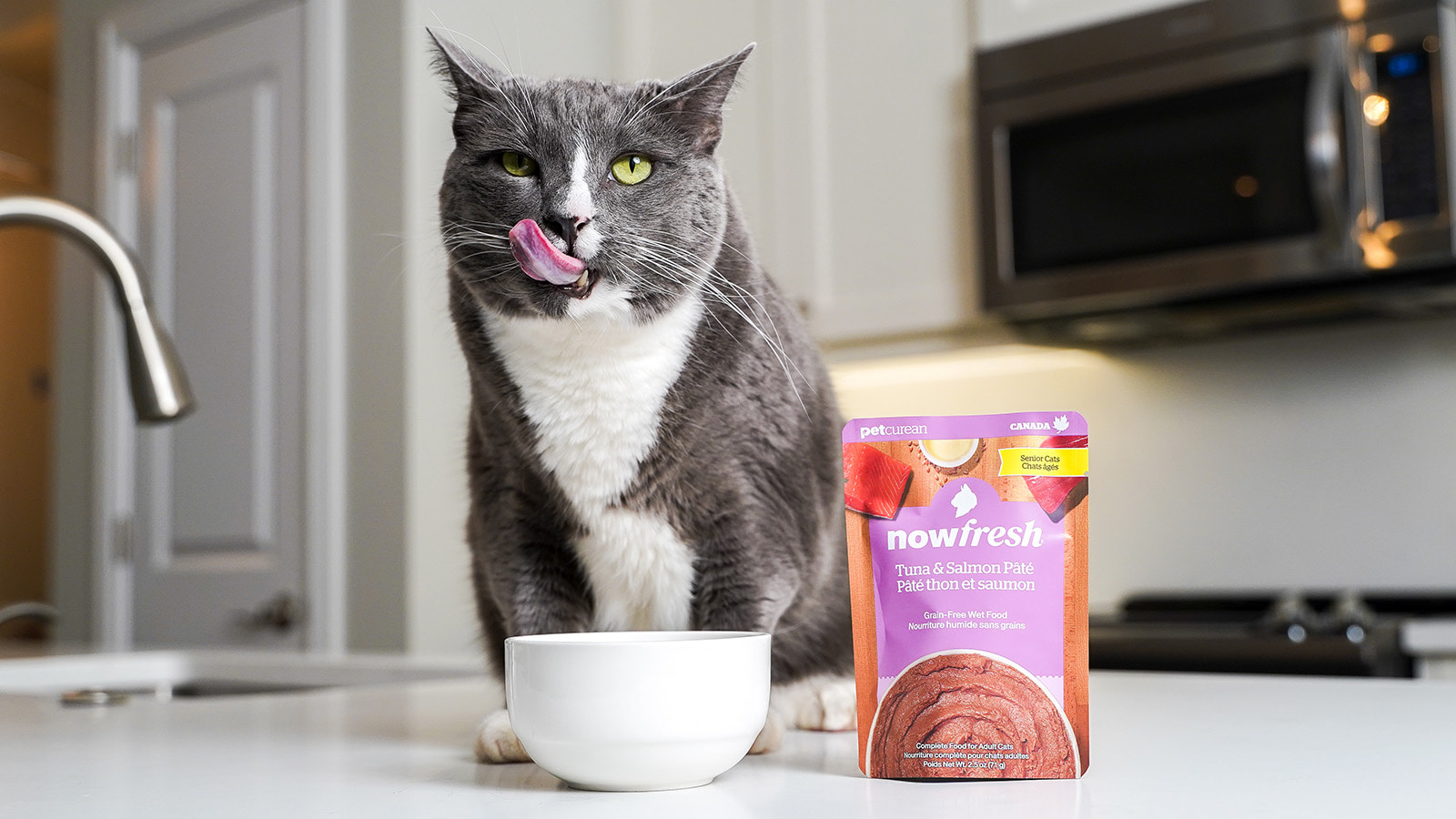 Senior Tuna & Salmon Pt Grain-Free Wet Cat Food | Now Fresh