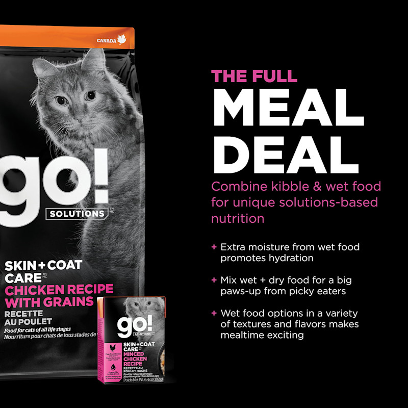 Combine kibble and wet food for unique solutions-based nutrition