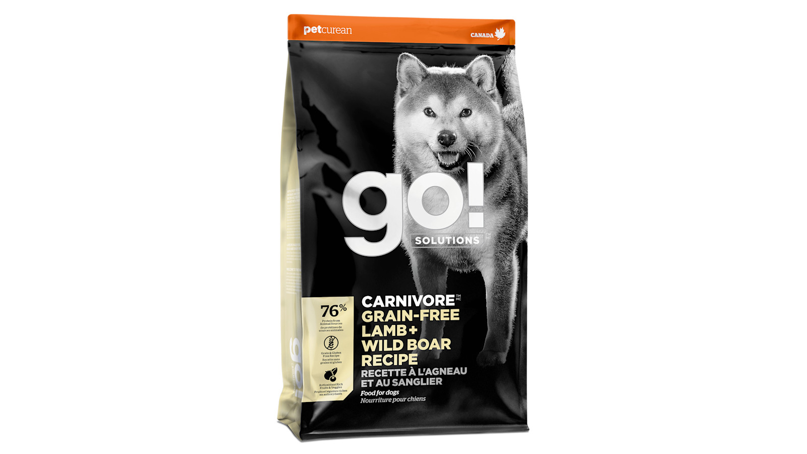 Go Solutions Carnivore Grain Free Lamb Wild Boar Recipe for Dogs