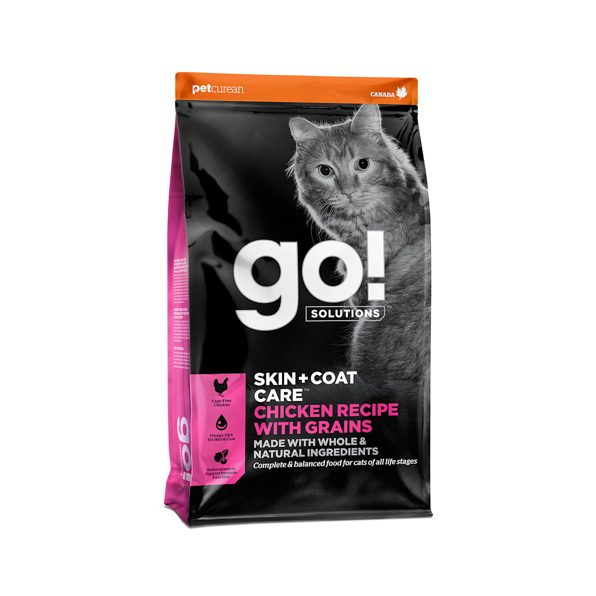 Go! Solutions Skin + Coat Care Chicken Recipe with Grains for Cats