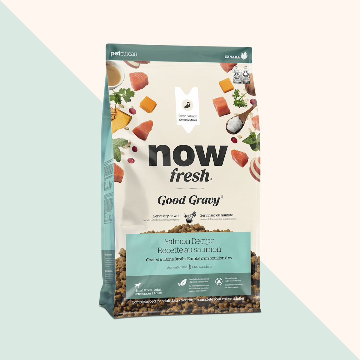 Now Fresh Good Gravy Salmon Recipe dry food for small breed dogs