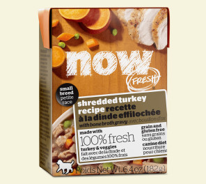 NOW FRESH Shredded Turkey Recipe with Bone Broth Gravy for Dogs