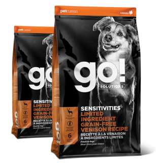 Bags of Go! Solutions Sensitivities Venison kibble for dogs