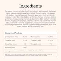 Now Fresh Chicken, Duck & Broth Blend wet cat food ingredients