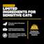 Limited ingredients for sensitive cats