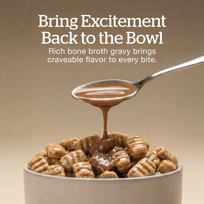 Rich bone broth gravy brings craveable flavor to every bite