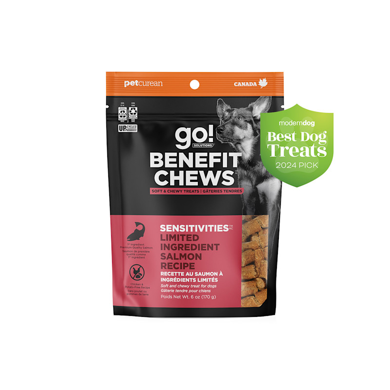 Go! Benefit Chews Sensitivities Limited Ingredient Salmon Recipe, Modern Dog Best Dog Treats 2024 Pick
