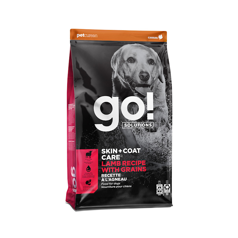 GO! Solutions Skin + Coat Care Lamb Recipe With Grains Dry Dog Food
