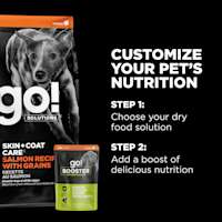 Customize your pet's nutrition with kibble and food toppers