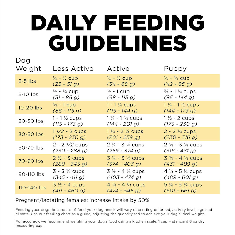 Go! Solutions Skin + Coat Care Duck Recipe with Grains dog food feeding guidelines