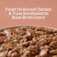 Fresh De-Boned Chicken & Tuna Smothered in Bone Broth Gravy