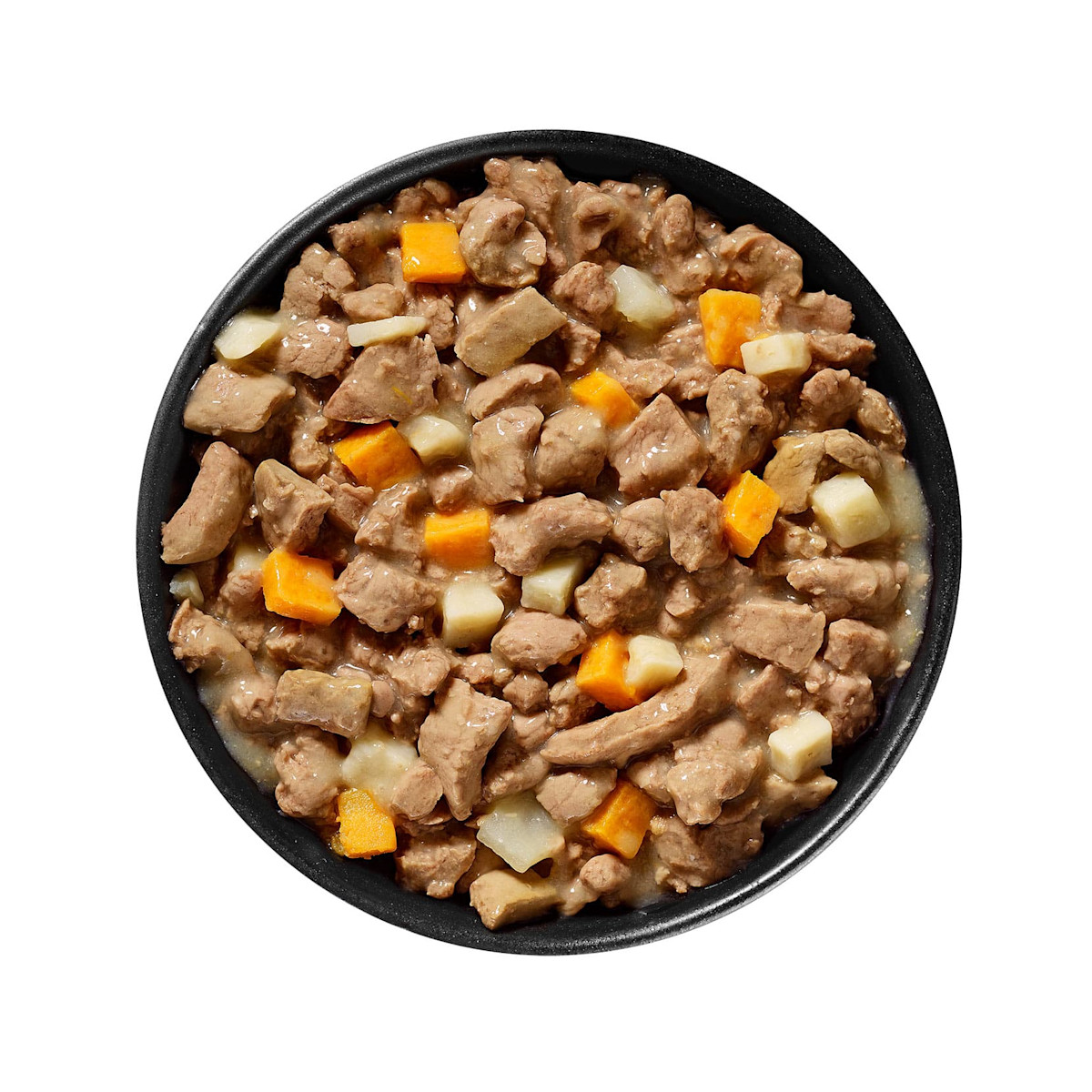 Bowl of GO! SOLUTIONS CARNIVORE Grain-Free Shredded Lamb + Wild Boar Recipe for Dogs