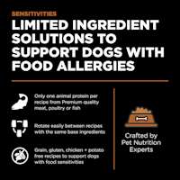 Limited ingredient solutions to support dogs with food allergies