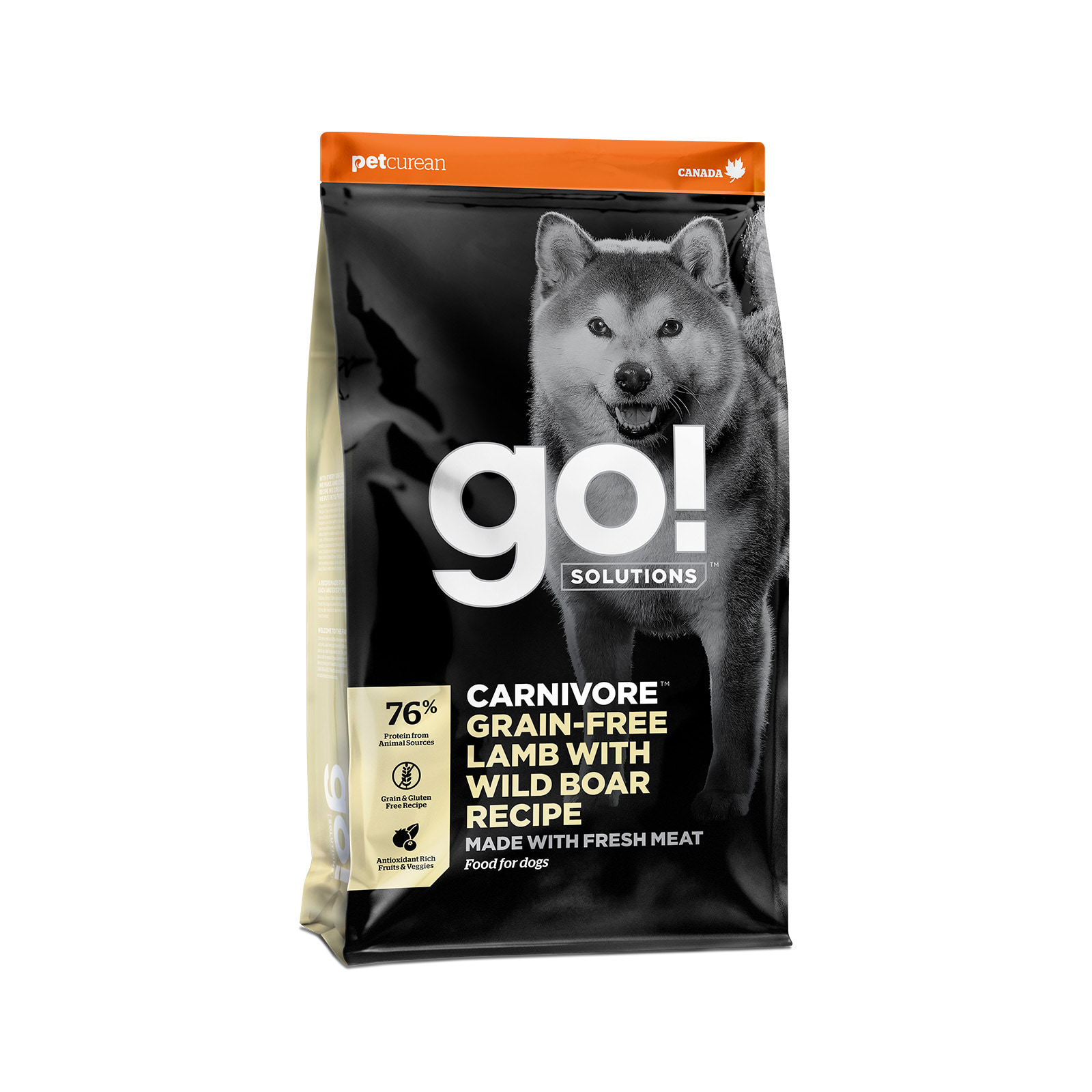 Go! Solutions Carnivore בשר כבש ללא גרעינים + מתכון חזיר בר ללא דגנים