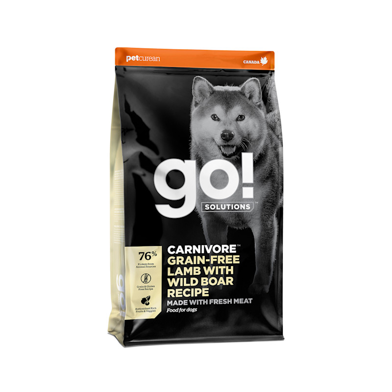 Go! Solutions Carnivore בשר כבש ללא גרעינים + מתכון חזיר בר ללא דגנים