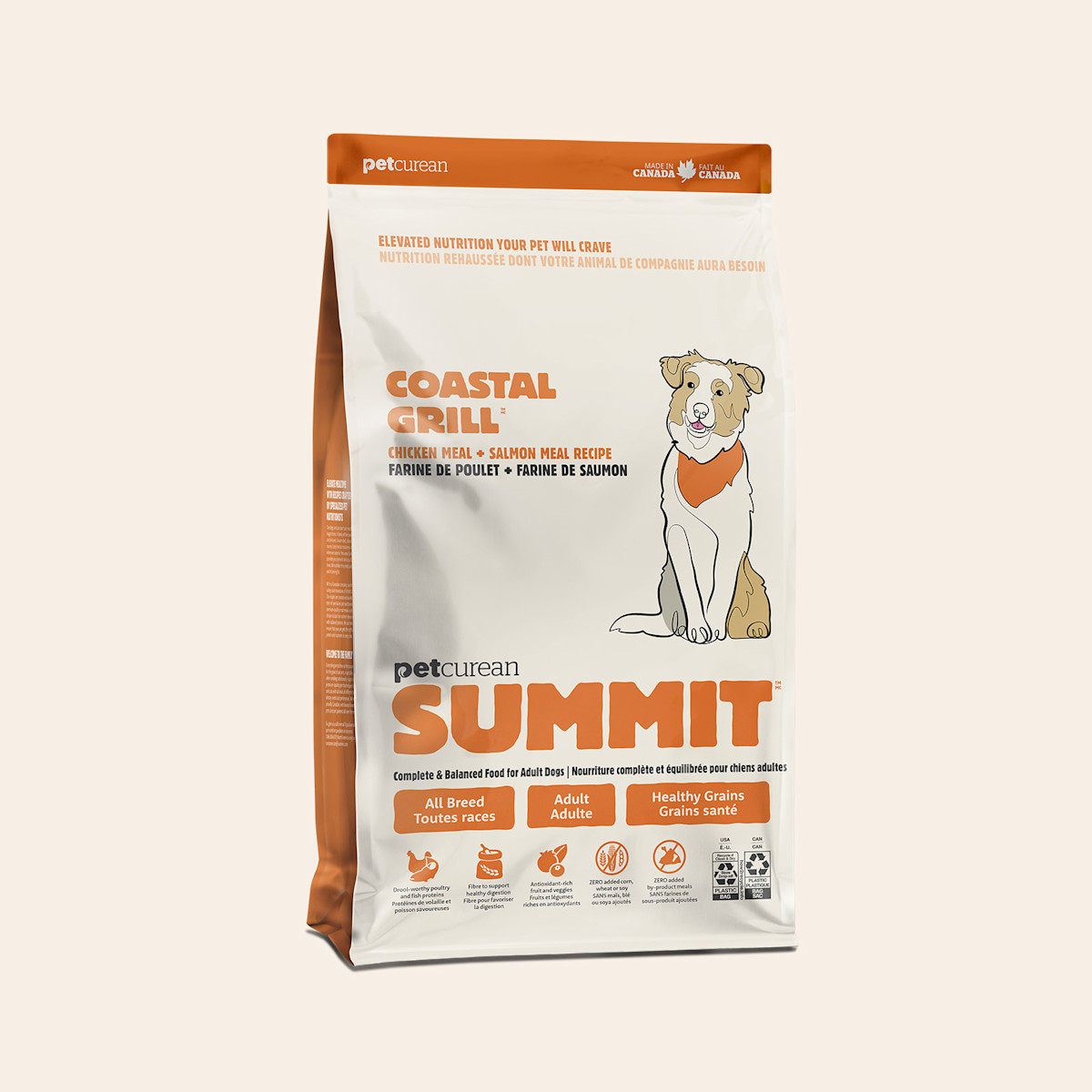 Summit Coastal Grill Chicken Meal + Salmon Meal Recipe dry food for adult dogs