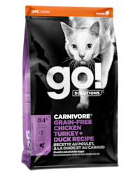 Go! Solutions Carnivore Grain-Free Chicken, Turkey + Duck Recipe for Cats