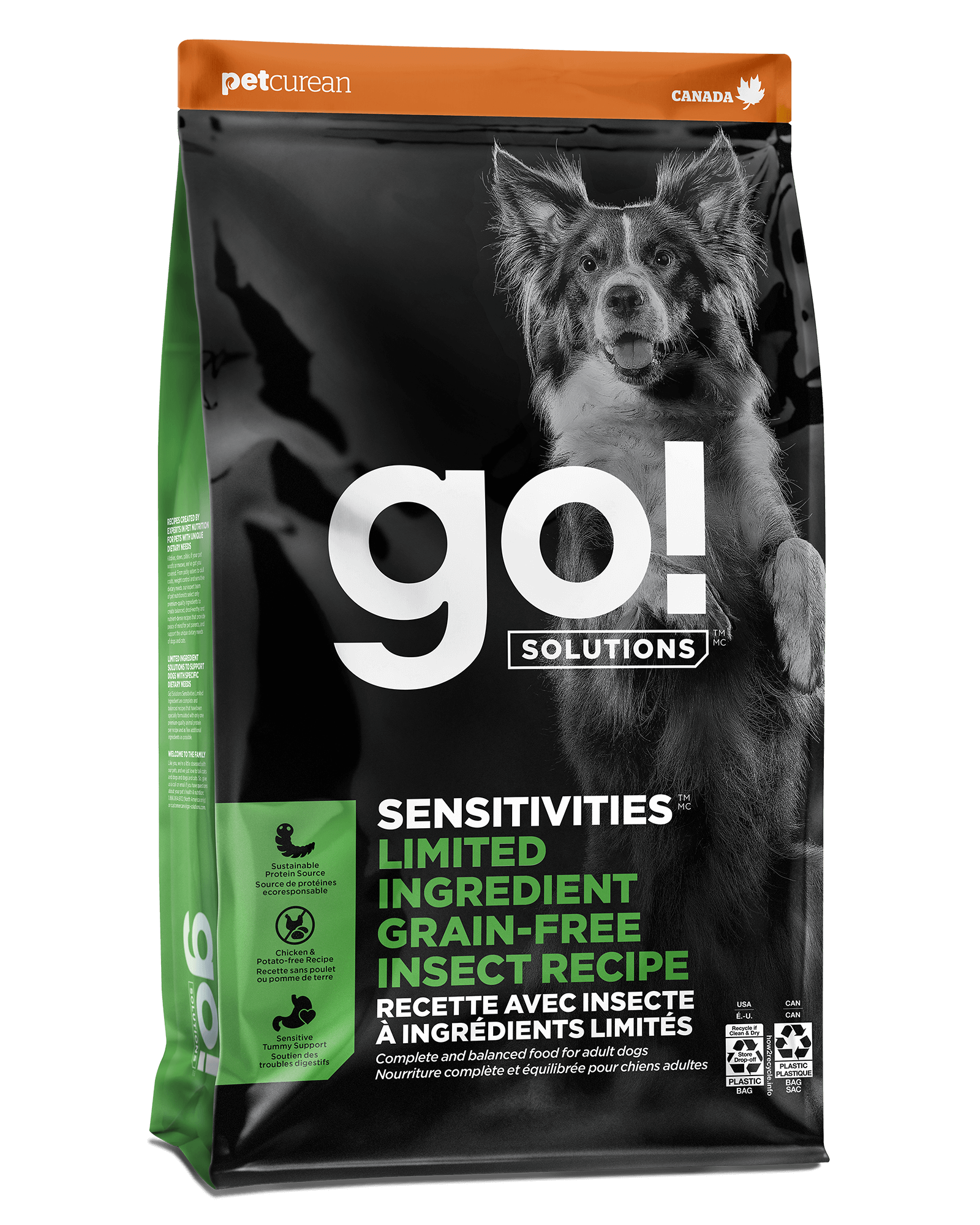 Go! Solutions Sensitivities Grain-Free Insect dry dog food