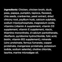 Go! Solutions Booster Digestive Health Minced Chicken + Duck Recipe with Gravy cat food topper ingredients