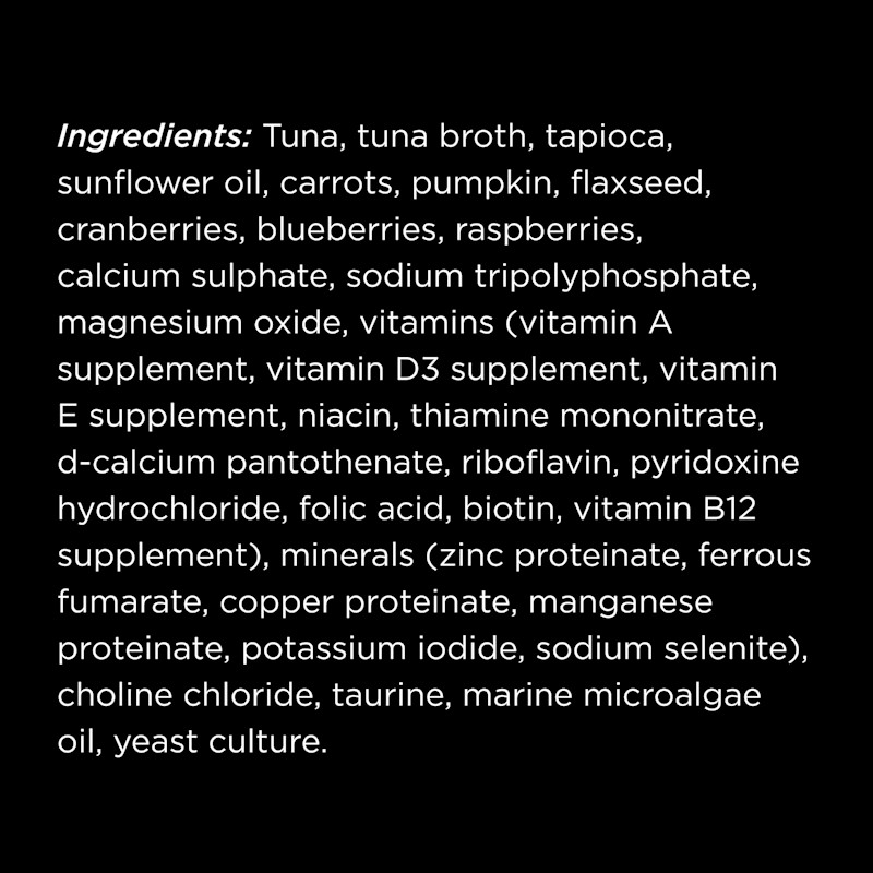 Go! Solutions Booster Immune Health Tuna Pâté cat food topper ingredients