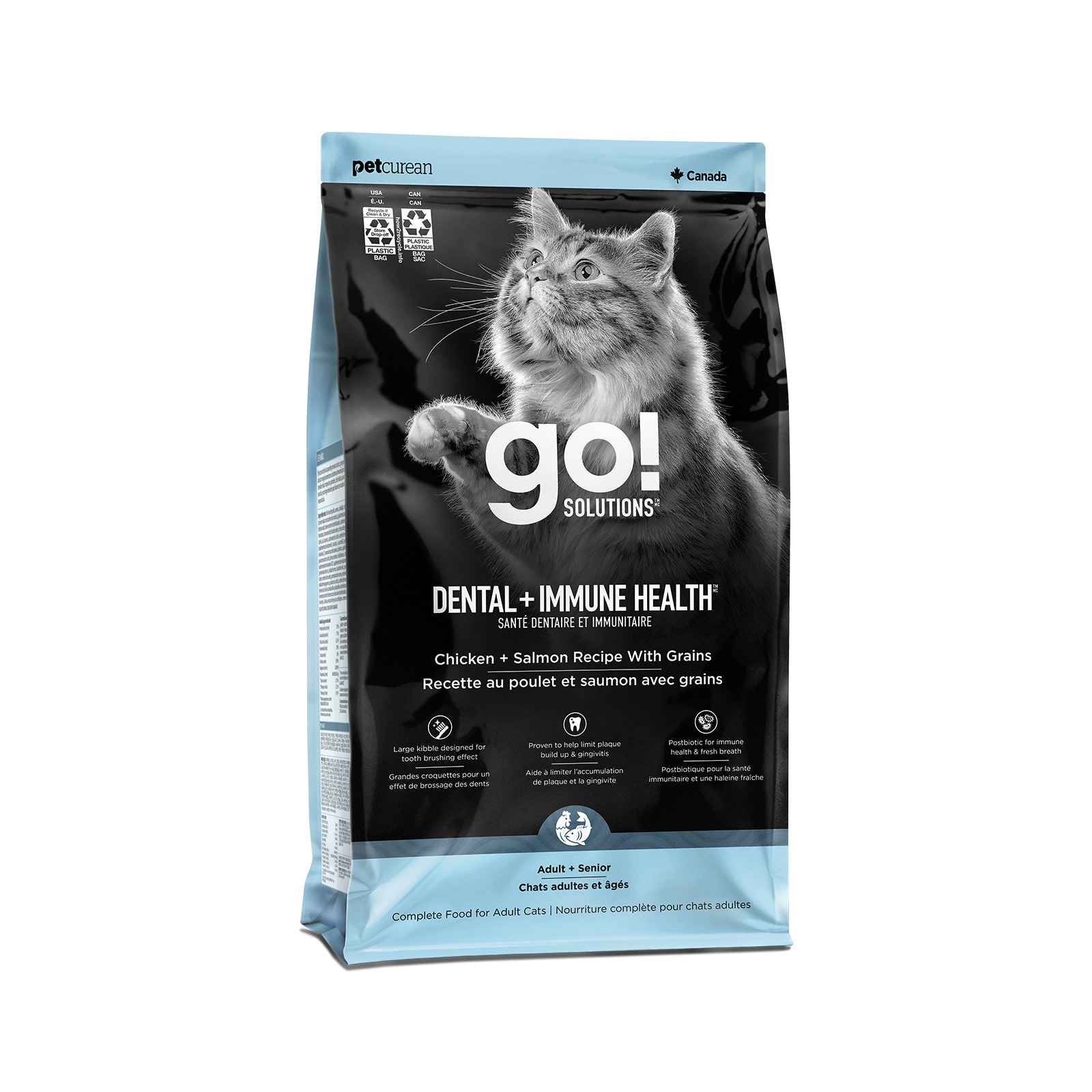 Go! Solutions Dental + Immune Health Chicken + Salmon Recipe for Cats