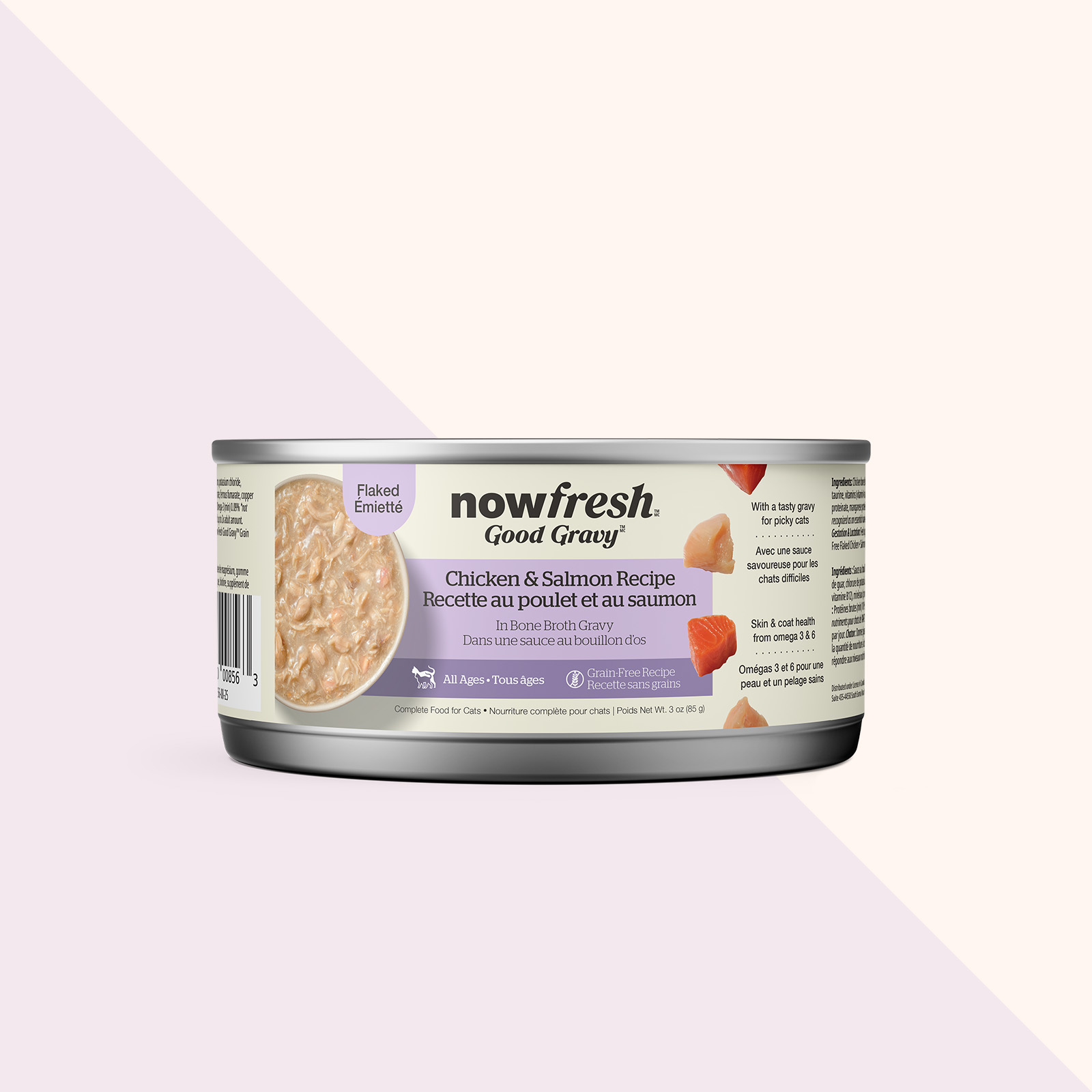 Nourriture humide pour chats Good Gravy de Now Fresh, recette au poulet et au saumon