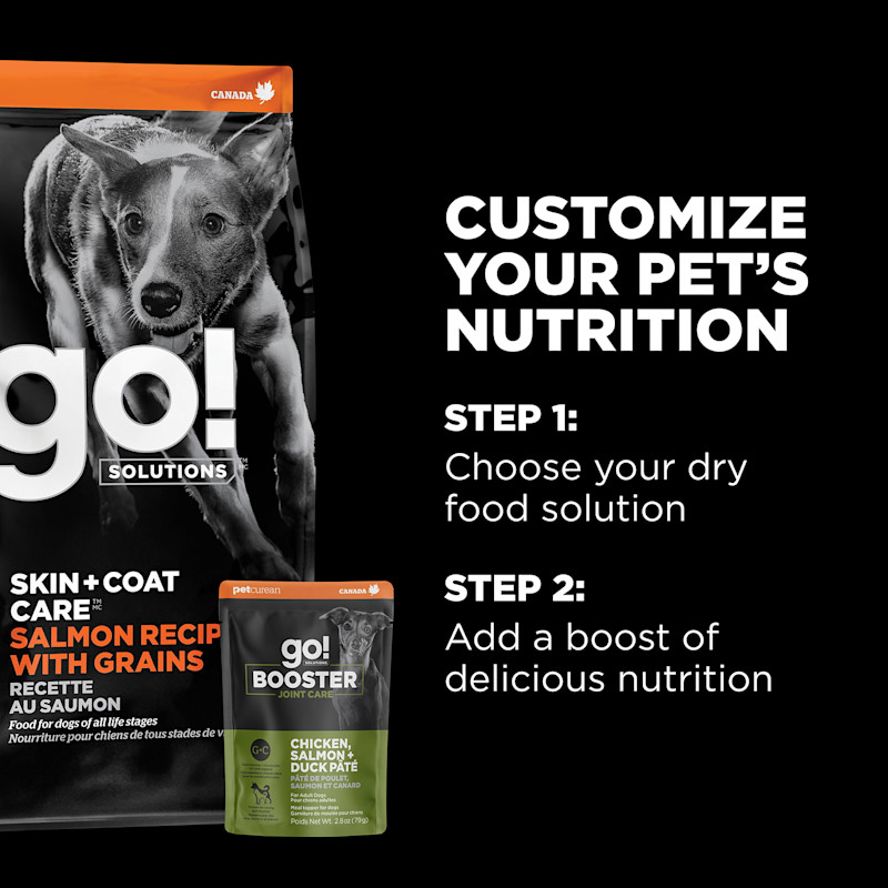 Customize your pet's nutrition with kibble and toppers