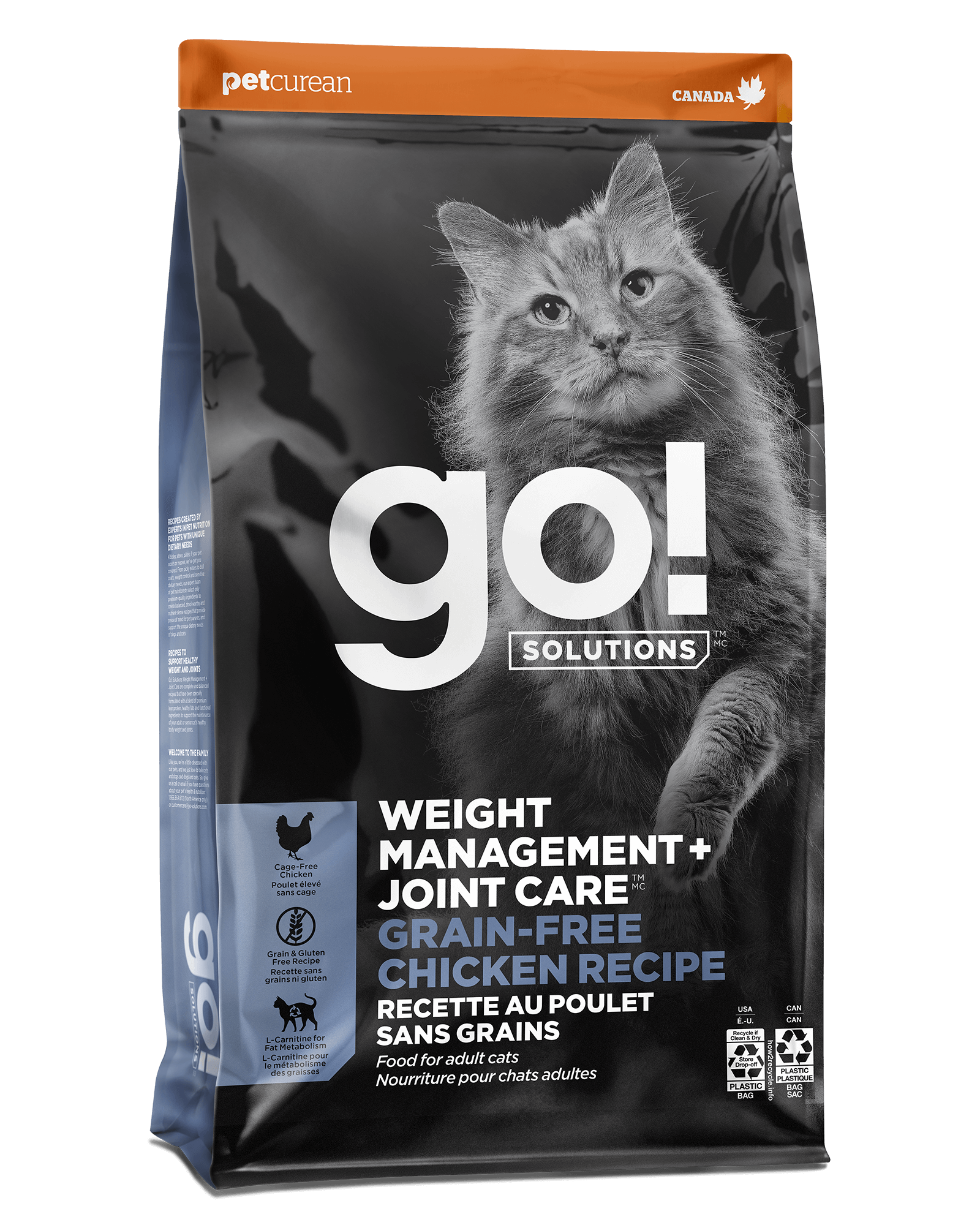 Go! Solutions Weight Management + Joint Care Chicken dry cat food