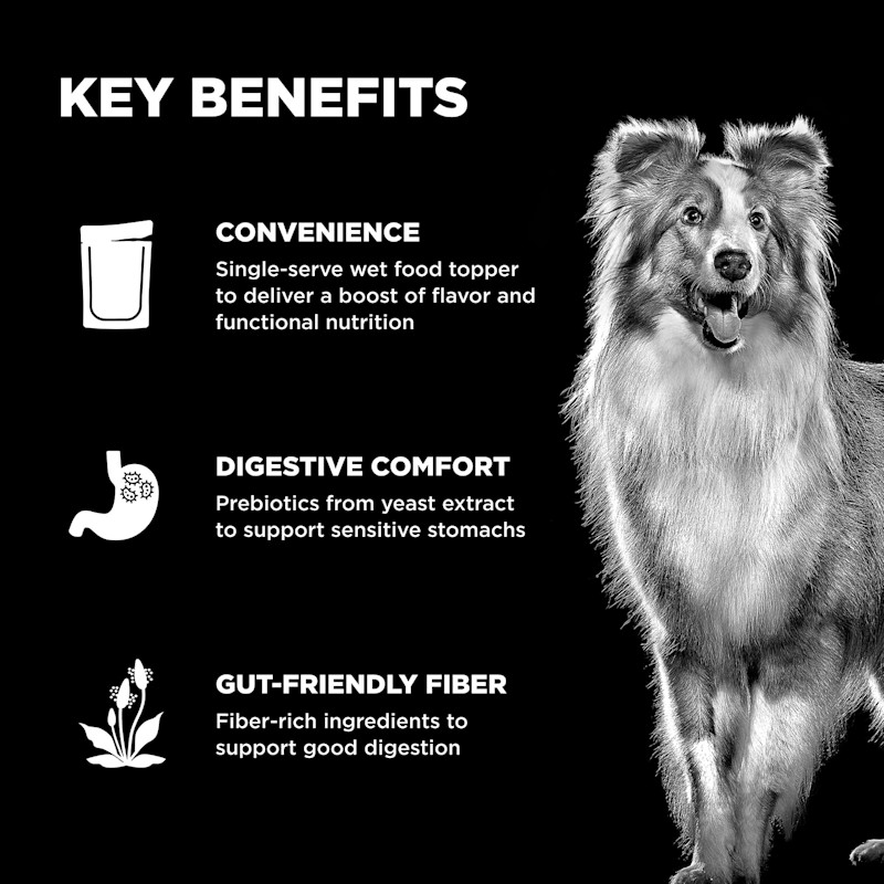 Convenient to serve, prebiotics to support sensitive stomachs, and gut-friendly fiber
