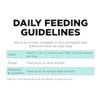 Go! Solutions Carnivore Grain-Free Chicken, Turkey + Duck Stew wet dog food feeding guidelines