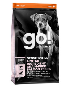 GO! SOLUTIONS SENSITIVITIES Limited Ingredient Grain-Free Small Bites Salmon Recipe for Dogs