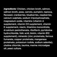 Go! Solutions Booster Immune Health Minced Chicken + Salmon Recipe with Gravy cat food topper ingredients